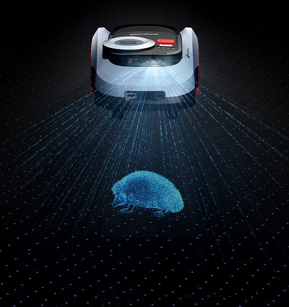 Segway Navimow i208 LiDAR erkennt mit VisionFence einen Igel